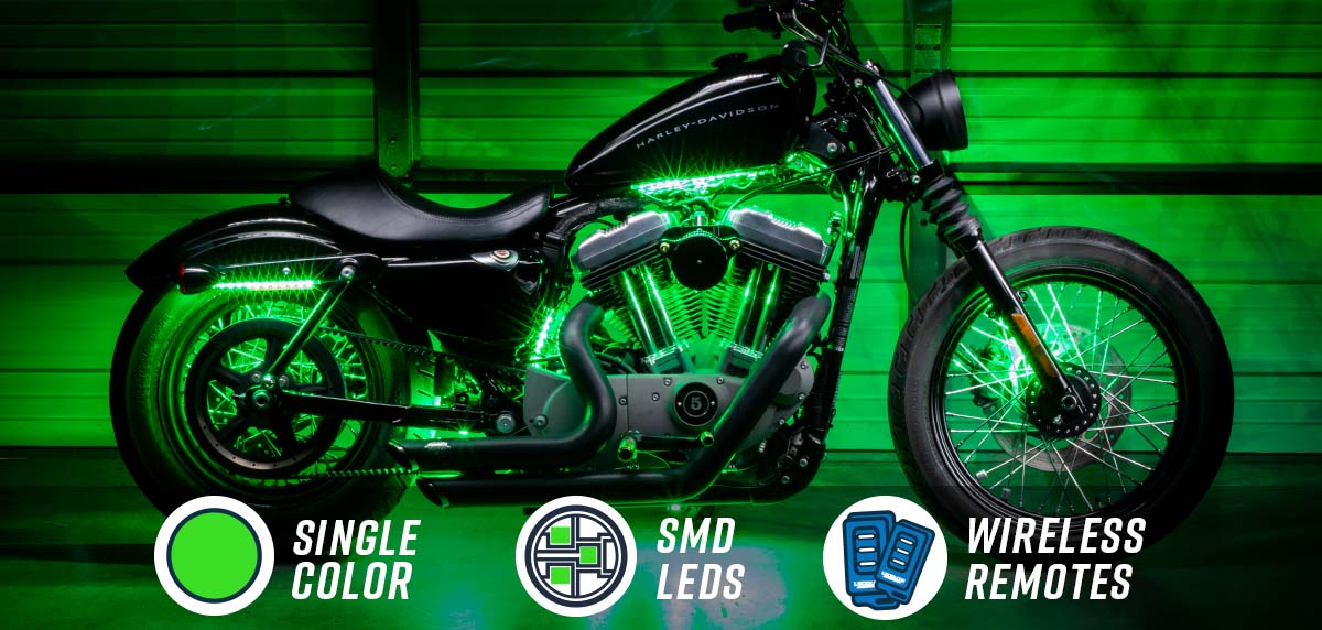 LEDGlow  Advanced Blue LED Mini Motorcycle Lighting Kit