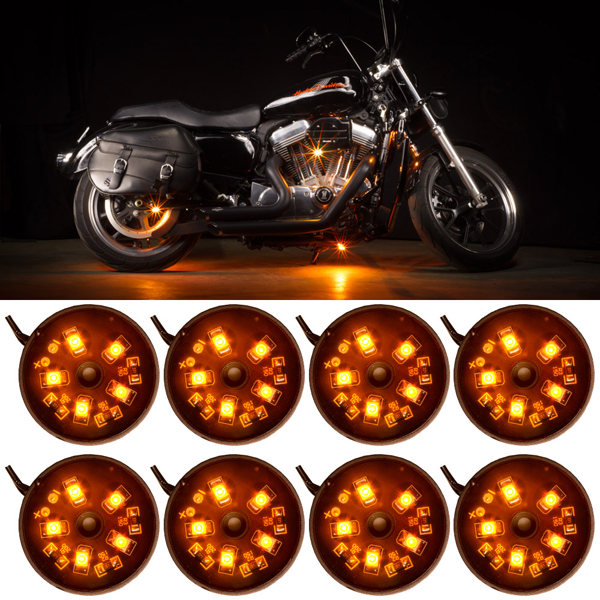 LED Motorrad Blinker DRL Licht 12v Orange Rot E11