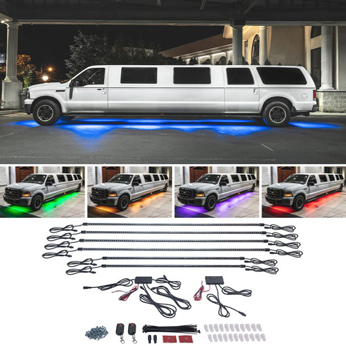 LEDGlow Million Color Slimline LED Limousine Underbody Lighting Kit, Other